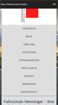 Mobile Screenshot of fahrschule-henninger.de